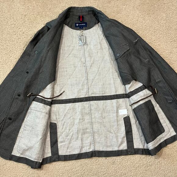 NWOT Cremieux Mens Linen Brown Safari Sport Jacket Size Large - Picture 4 of 7